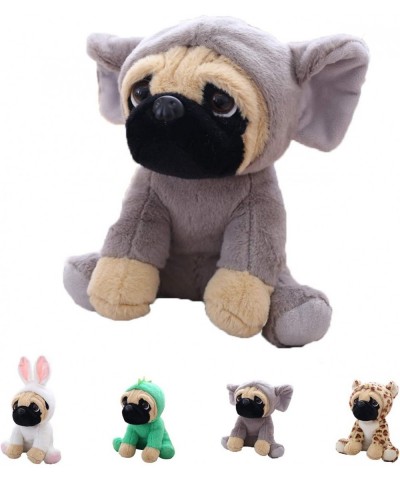 Cute Pug Stuffed Animal Cosplay as Gray Elephant Plush Toys Soft Pug Dog Toy in Elephant Costume Great Plushies Toys Stuffed ...