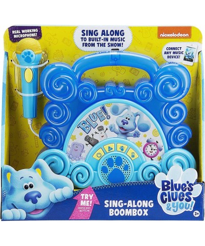 Blues Clues Sing Along Boom Box Speaker with Microphone for Fans of Blues Clues Toys Kids Karaoke Machine with Built in Music...