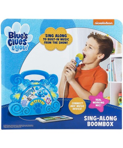 Blues Clues Sing Along Boom Box Speaker with Microphone for Fans of Blues Clues Toys Kids Karaoke Machine with Built in Music...