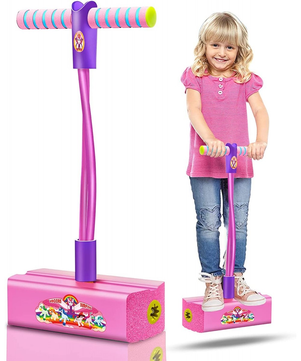 Foam Pogo Stick for Kids Toddlers Durable and Fun Jumper with Unicorn or Dinosaur Stickers for Girls Ages 3 and up Indoor | O...