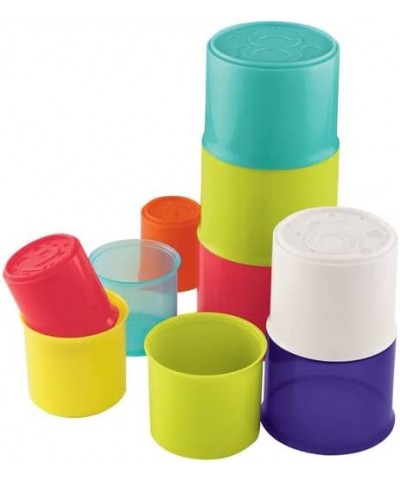 Stacking Cups Sensory Problem-Solving and Hand-Eye Coordination Baby Toy 10 Colorful Cups with Numbers Amazon Exclusive by Ju...