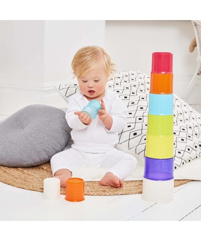 Stacking Cups Sensory Problem-Solving and Hand-Eye Coordination Baby Toy 10 Colorful Cups with Numbers Amazon Exclusive by Ju...