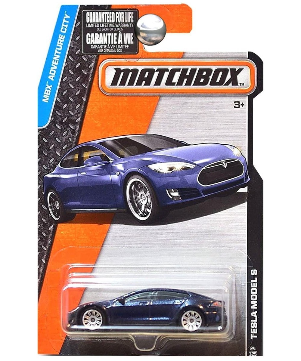 Matchbox 2016 MBX Adventure City Tesla Model S [Dark Blue] 24/125 $43.35 Kids' Play Cars & Race Cars