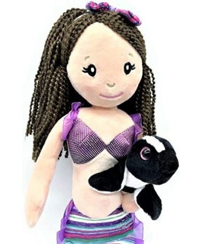 Mermaid Doll with Small Penguin Stuffed Animal- Great Mermaid Gifts for Girls-17 Inches (Brown Hair) $38.67 Plush Figure Toys