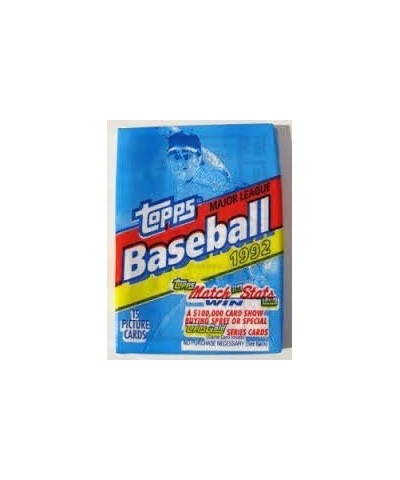 1992 Baseball Card Wax Pack (15 Cards Per Pack) $15.61 Trading Cards & Accessories