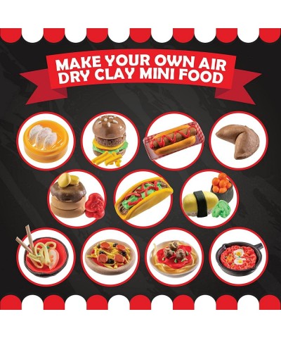 Mini World Food Air Dry Clay Kit 10 Colors of Modeling Clay for Sculpting and Over 19 Pieces in This DIY Molding Clay for Kid...