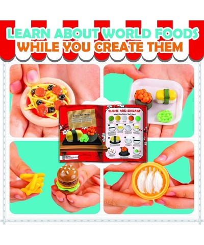 Mini World Food Air Dry Clay Kit 10 Colors of Modeling Clay for Sculpting and Over 19 Pieces in This DIY Molding Clay for Kid...