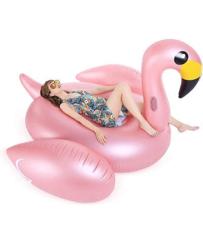 Giant Inflatable Flamingo Pool Float with Fast Valves Summer Beach Swimming Pool Floatie Lounge Floating Raft Party Decoratio...