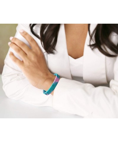 Pink & Teal Silicone Bracelet - Hereditary Breast Cancer Awareness Wristband $14.93 Kids' Dress-Up Accessories