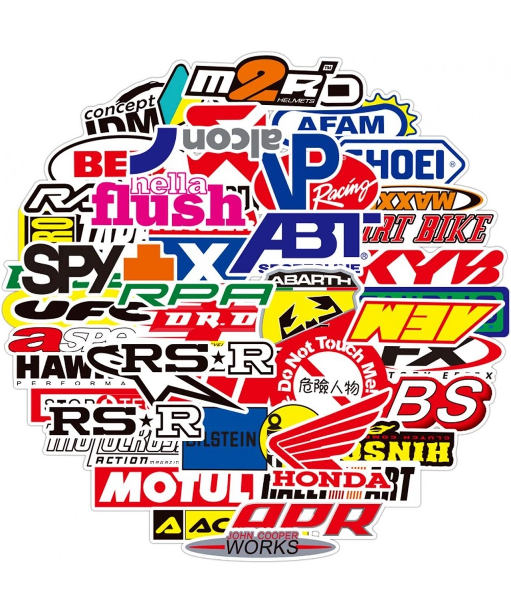 100PCS Racing Stickers Dirtbike Automotive Sticker Pack Car Brand Logo Vinyl Stickers Auto Waterproof Stickers and Decals for...