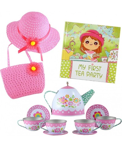 Tickle & Main Tea Party Gift Set- Includes Book Tea Set Hat and Purse. Perfect Pretend Play for Toddlers and Little Girls - M...