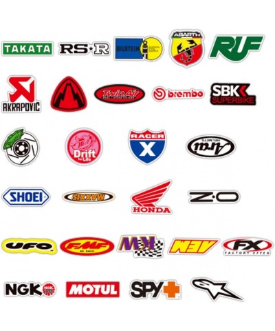 100PCS Racing Stickers Dirtbike Automotive Sticker Pack Car Brand Logo Vinyl Stickers Auto Waterproof Stickers and Decals for...