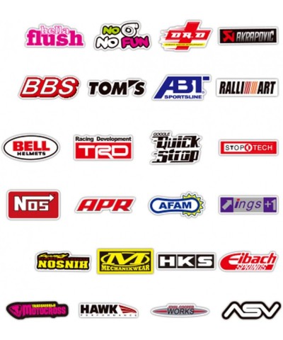 100PCS Racing Stickers Dirtbike Automotive Sticker Pack Car Brand Logo Vinyl Stickers Auto Waterproof Stickers and Decals for...