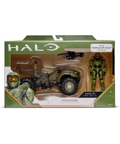 4" “World of Halo” Figure & Vehicle – Mongoose with Master Chief $42.85 Action Figures