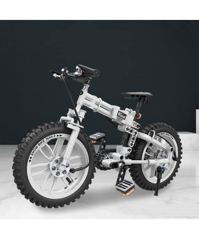 Bicycle Building Blocks Foldable Bike Model Building Set 1:6 Scale High Simulation Mountain Bike Building Kit STEM Education ...