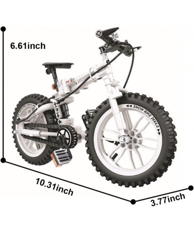 Bicycle Building Blocks Foldable Bike Model Building Set 1:6 Scale High Simulation Mountain Bike Building Kit STEM Education ...