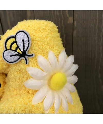 Bumble Bee Striped Gnome Plush Doll Spring Cute Sunflowerd Warf Plush Faceless Doll Honey Bee Elves Home Decoration . (2PC-A)...