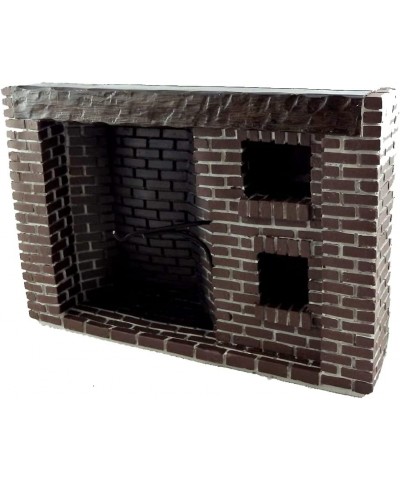 Town Square Miniatures Colonial Fieldstone Walk in Fireplace $80.33 Dollhouses