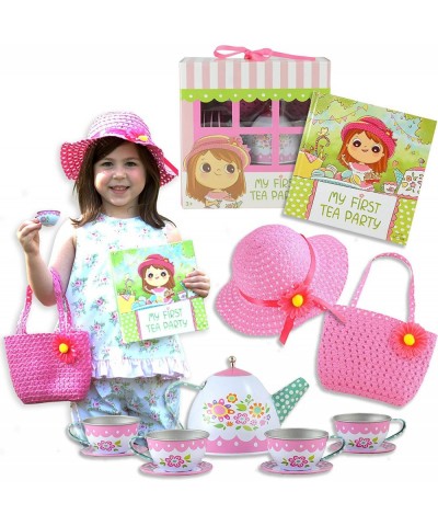 Tickle & Main Tea Party Gift Set- Includes Book Tea Set Hat and Purse. Perfect Pretend Play for Toddlers and Little Girls - M...