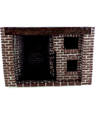 Town Square Miniatures Colonial Fieldstone Walk in Fireplace $80.33 Dollhouses