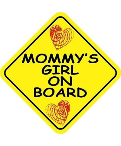 Mommys Girl on Board Vinyl Sticker 6 inches by 6 inches $16.85 Kids' Stickers