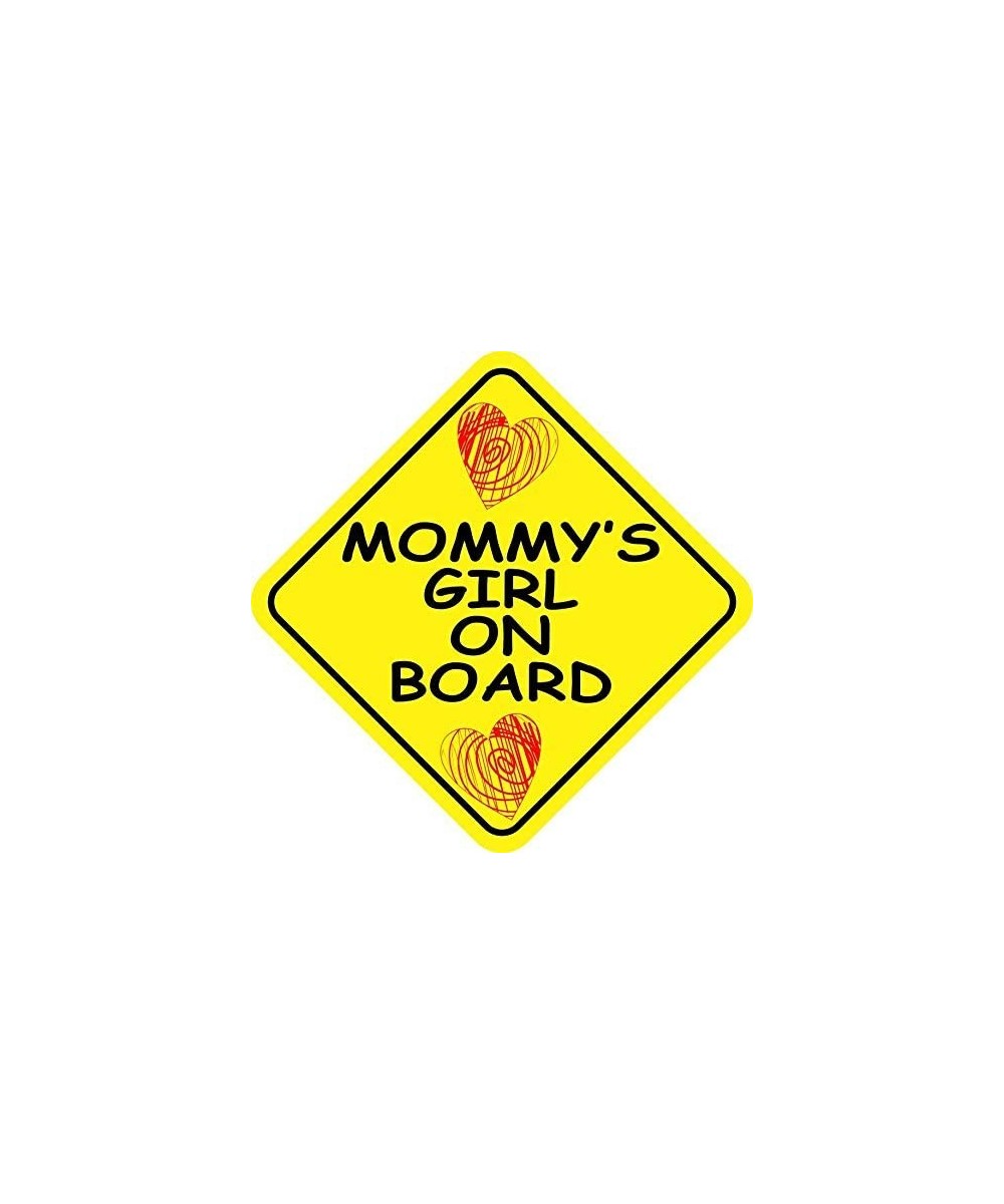 Mommys Girl on Board Vinyl Sticker 6 inches by 6 inches $16.85 Kids' Stickers