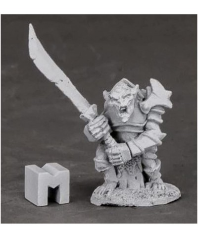 Miniatures Armored Goblin Leader  03849 Dark Heaven Unpainted Metal $19.81 Miniature Novelty Toys