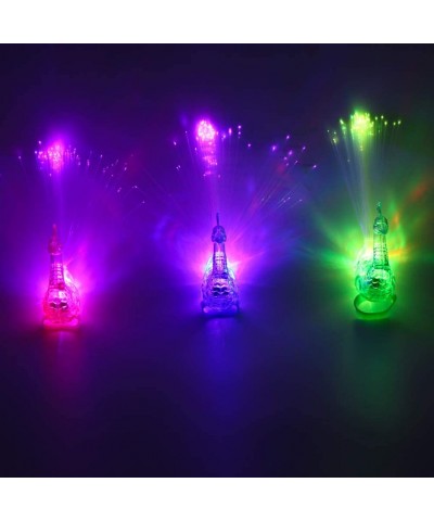 12Pcs LED Finger Light Ring Creative Colorful Peacock Finger Lights for Parties Cheering Novelty Glowing Toys Gifts for Kids ...