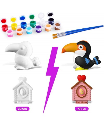 Kids Arts and Crafts Set Painting Kit STEAM Creative Activity DIY Toys for Boys Girls Toddlers Ceramics Plaster Painting Inse...