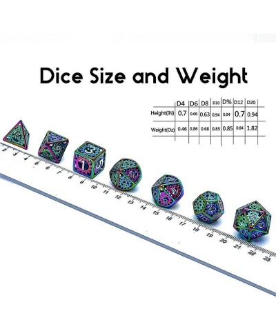 DND Metal polyhedral dice Set New Hollow Mechanical air Dungeons and Dragons RPG Role Playing dice $45.86 Game Accessories