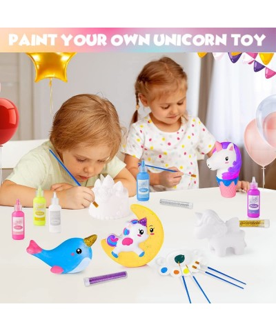 Unicorn Gifts Toys for Girls Unicorn Painting Kits - 5 Slow-Rise Unicorns Squeeze Creativity Arts and Crafts for Kids Ages 4 ...