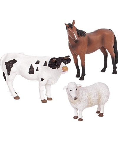 – Farm Animals (Sheep Bull & Horse) - Farm Animal Toys with Horse Toy for Kids 3+ Pc $18.62 Kids' Play Animal Figures