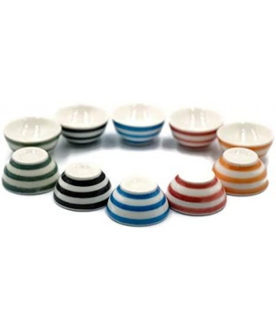 10 Ceramic Bowls Handpainted Dollhouse Miniatures Toys Dishes Food Kitchen by Handmade No.1 Size L $22.94 Dollhouse Accessories