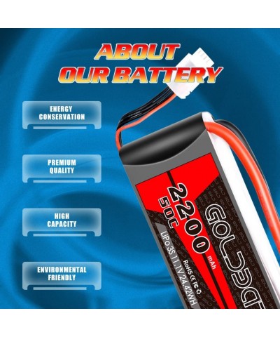 11.1V 2200mAh 3S 50C Lipo Battery with Deans Plug for RC Evader BX Car RC Truggy RC Truck RC Airplane (2 Pack) $56.93 Hobby R...