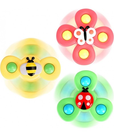 3PCS Suction Cup Spinner Toy with 1 Farm Silicone Flipping Busy Board Toy（not for Children Under 3 yrs） $39.09 Bathtub Toys