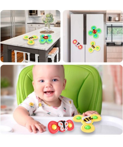 3PCS Suction Cup Spinner Toy with 1 Farm Silicone Flipping Busy Board Toy（not for Children Under 3 yrs） $39.09 Bathtub Toys