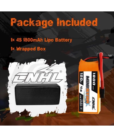 MiniStar 1800mAh 4S Lipo Battery 1800mAh 14.8V 120C Pack with XT60 Plug for RC Car RC Airplane RC Boat DJI Airplane RC Boat H...