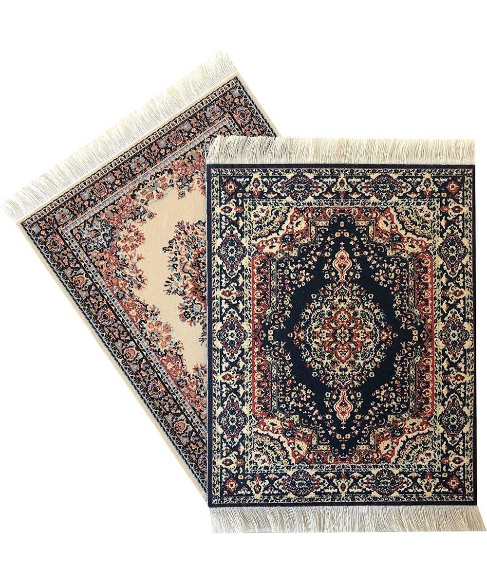 Set of 2 Dollhouse Carpets | Miniature Dolls House Rugs | 10x7 | Toy Furniture | 1" Scale (Set-2-6) $26.23 Dollhouse Accessories