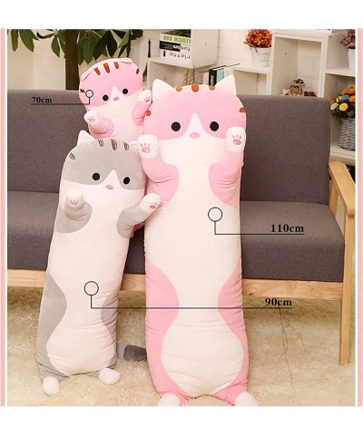 Cartoon Cat Soft Animal Plush Long Hugging Pillow Cat Plush Toy Stuffed Cushion Plush Pillow Toy Gift for Kids Girlfriend(Pin...