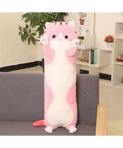 Cartoon Cat Soft Animal Plush Long Hugging Pillow Cat Plush Toy Stuffed Cushion Plush Pillow Toy Gift for Kids Girlfriend(Pin...