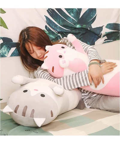 Cartoon Cat Soft Animal Plush Long Hugging Pillow Cat Plush Toy Stuffed Cushion Plush Pillow Toy Gift for Kids Girlfriend(Pin...