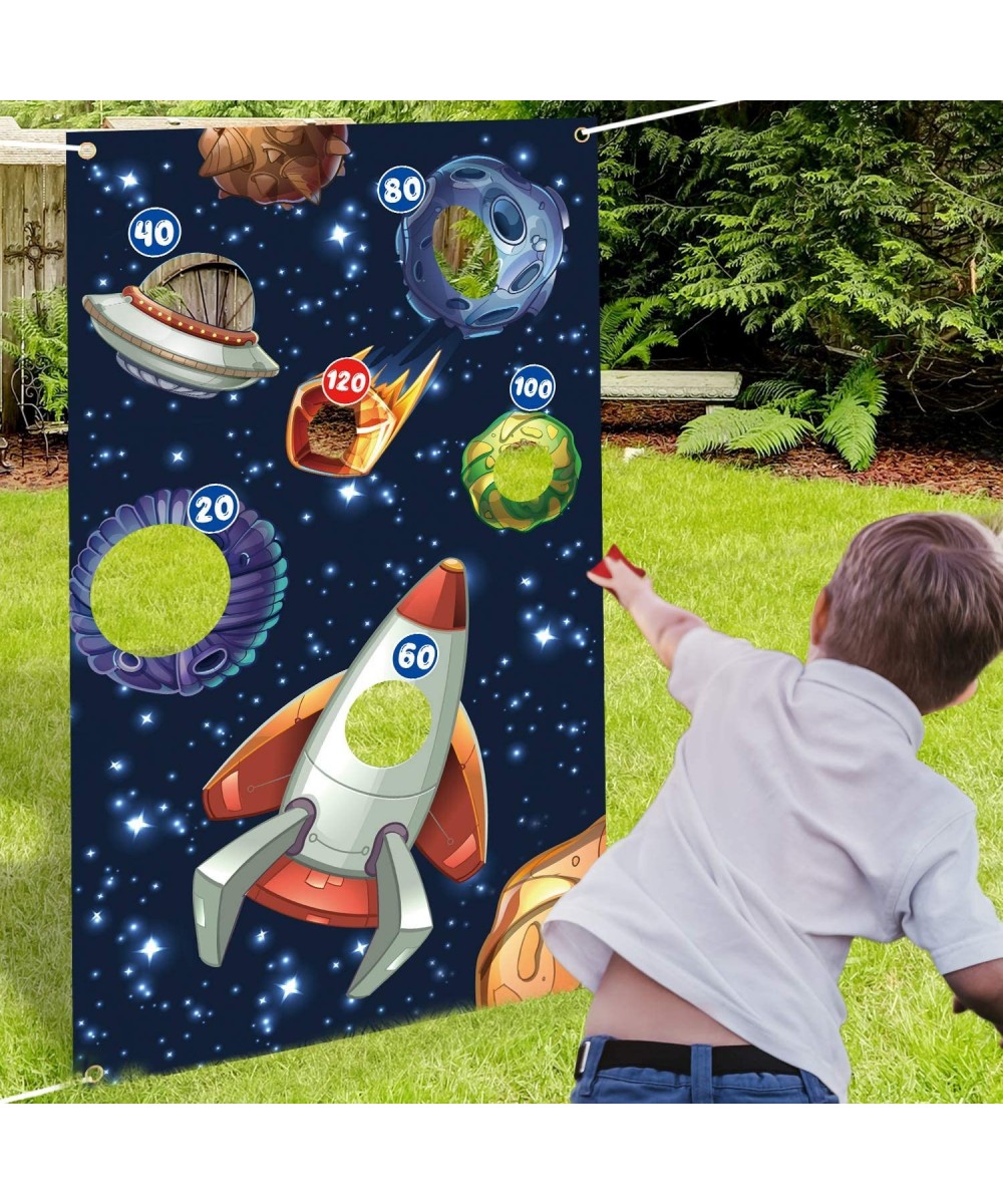 Outer Space Toss Games Banner Backdrop Indoor or Outdoor Galaxy Theme Birthday Party Decorations Supplies for Kids Adults Fam...