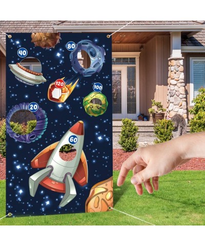 Outer Space Toss Games Banner Backdrop Indoor or Outdoor Galaxy Theme Birthday Party Decorations Supplies for Kids Adults Fam...