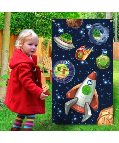 Outer Space Toss Games Banner Backdrop Indoor or Outdoor Galaxy Theme Birthday Party Decorations Supplies for Kids Adults Fam...