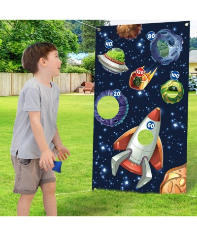 Outer Space Toss Games Banner Backdrop Indoor or Outdoor Galaxy Theme Birthday Party Decorations Supplies for Kids Adults Fam...