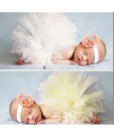 Newborn Photography Props Girl Tutu Skirt Headdress Photoshoot Princess Costume Infant Girl Photo Outfit Tutu Skirt Headband ...