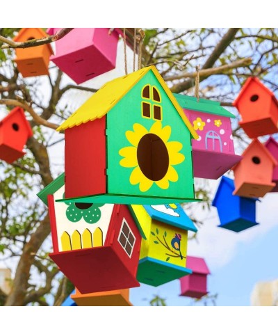 Crafts for Kids Ages 4-8 Easter Basket Stuffers Kids Arts and Crafts 2 Pack DIY Bird Houses Craft Kit Wooden Birdhouse Arts B...