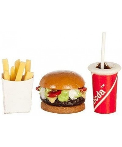 Dollhouse Miniature HAMBURGER/FRIES/DRINK $18.49 Dollhouse Accessories