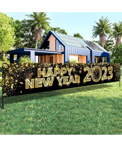 Xtralarge Happy New Year Banner 2023 - Happy New Year Yard Sign 120x20 Inch | Happy New Year Decorations 2023 | New Years Eve...