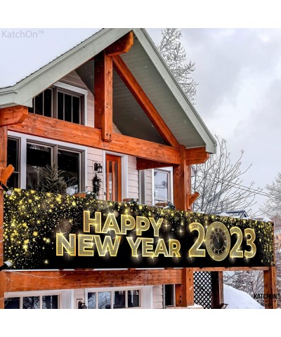 Xtralarge Happy New Year Banner 2023 - Happy New Year Yard Sign 120x20 Inch | Happy New Year Decorations 2023 | New Years Eve...